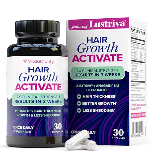 Lustriva Hair Growth Supplement for Women   Lustriva & DHT Blocker Vitamins for Thicker Fuller Locks Biotin Saw Palmetto Zinc & Copper   Reduce Shedding & Support Hair Loss for Men & Women 30 Capsules