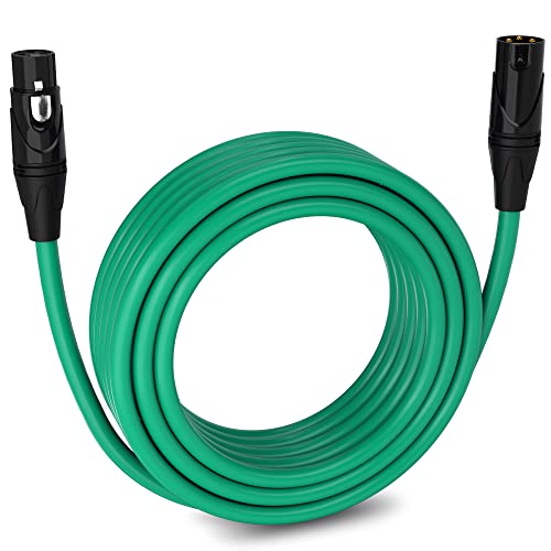 LyxPro 10 Feet XLR Microphone Cable Balanced Male to Female 3 Pin Mic Cord for Powered Speakers Audio Interface Professional Pro Audio Performance and Recording Devices   Pink