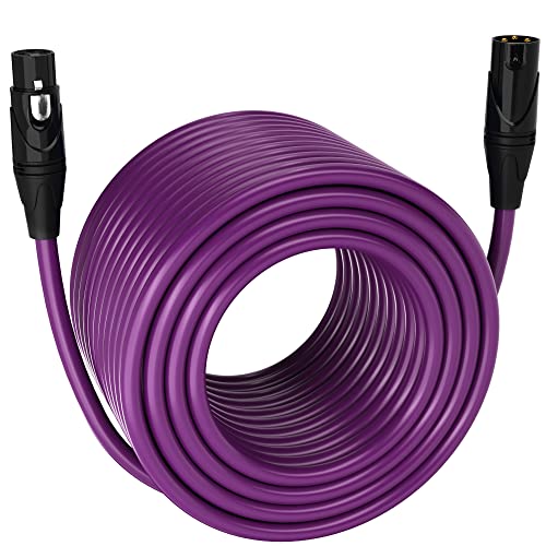 LyxPro 10 Feet XLR Microphone Cable Balanced Male to Female 3 Pin Mic Cord for Powered Speakers Audio Interface Professional Pro Audio Performance and Recording Devices   Pink