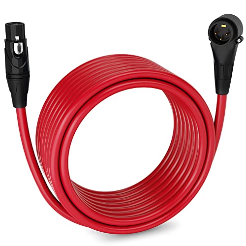 LyxPro 10 Feet XLR Microphone Cable Balanced Male to Female 3 Pin Mic Cord for Powered Speakers Audio Interface Professional Pro Audio Performance and Recording Devices   Pink