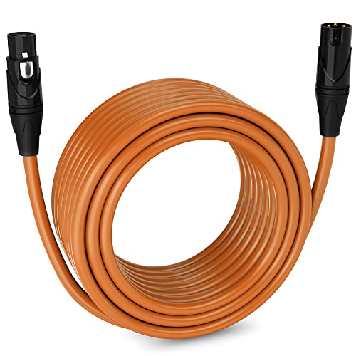 LyxPro 10 Feet XLR Microphone Cable Balanced Male to Female 3 Pin Mic Cord for Powered Speakers Audio Interface Professional Pro Audio Performance and Recording Devices   Pink