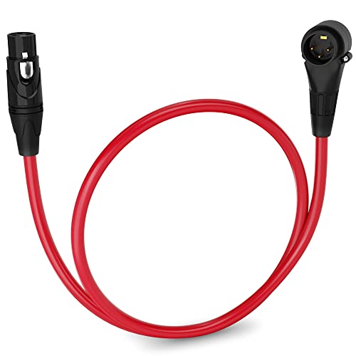 LyxPro 10 Feet XLR Microphone Cable Balanced Male to Female 3 Pin Mic Cord for Powered Speakers Audio Interface Professional Pro Audio Performance and Recording Devices   Pink