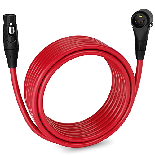 LyxPro 10 Feet XLR Microphone Cable Balanced Male to Female 3 Pin Mic Cord for Powered Speakers Audio Interface Professional Pro Audio Performance and Recording Devices   Pink