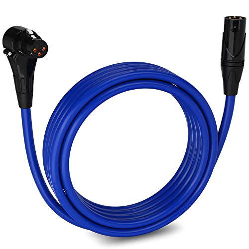 LyxPro 10 Feet XLR Microphone Cable Balanced Male to Female 3 Pin Mic Cord for Powered Speakers Audio Interface Professional Pro Audio Performance and Recording Devices   Pink