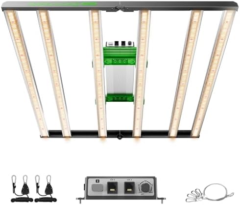 MARS HYDRO 2025 New Version FC E4800 Foldable LED Grow Light 4x4ft Full Spectrum Grow Light Bar 480Watt Plant Growing Light Remote Control