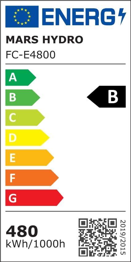 MARS HYDRO 2025 New Version FC E4800 Foldable LED Grow Light 4x4ft Full Spectrum Grow Light Bar 480Watt Plant Growing Light Remote Control