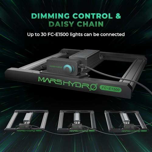 MARS HYDRO 2025 New Version FC E4800 Foldable LED Grow Light 4x4ft Full Spectrum Grow Light Bar 480Watt Plant Growing Light Remote Control