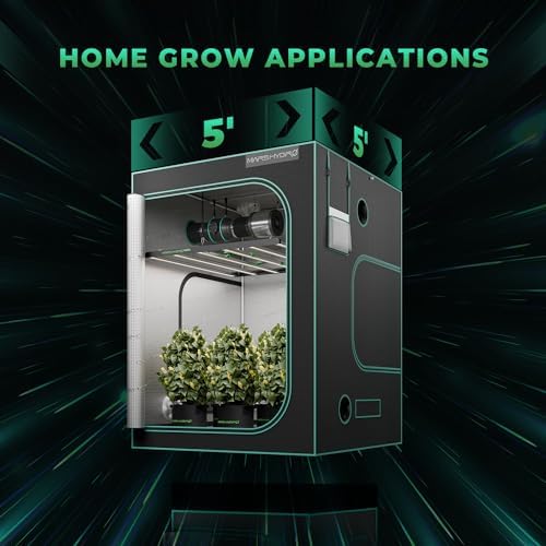 MARS HYDRO 2025 New Version FC E4800 Foldable LED Grow Light 4x4ft Full Spectrum Grow Light Bar 480Watt Plant Growing Light Remote Control