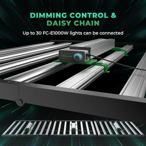 MARS HYDRO 2025 New Version FC E4800 Foldable LED Grow Light 4x4ft Full Spectrum Grow Light Bar 480Watt Plant Growing Light Remote Control