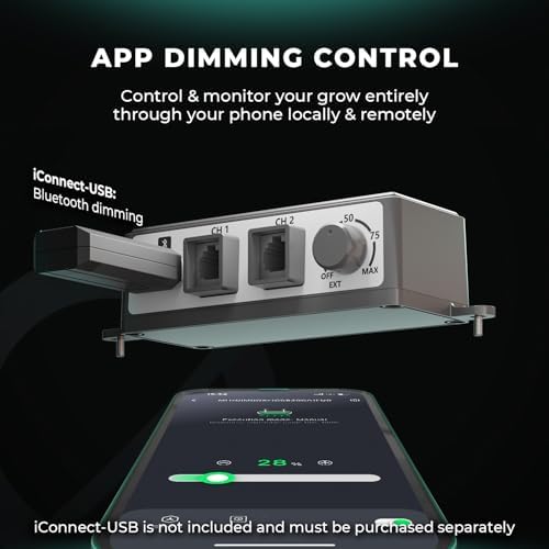 MARS HYDRO FC4800 Samsung LM301H EVO Bar LED Grow Light 4x4  1296 Diodes  with Smart Controller  480W Full Spectrum Foldable Dimmable Daisy Chain Commercial Growing Lights for Indoor Plants