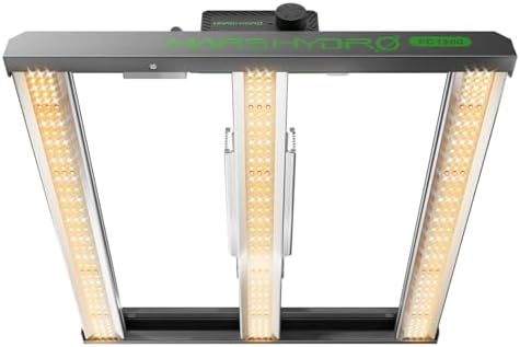 MARS HYDRO FC4800 Samsung LM301H EVO Bar LED Grow Light 4x4  1296 Diodes  with Smart Controller  480W Full Spectrum Foldable Dimmable Daisy Chain Commercial Growing Lights for Indoor Plants