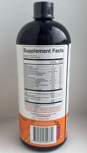 MARYRUTHS Liquid Multivitamin Hair Growth   Clinically Tested for Thicker Hair & Facial Wrinkles in Women   Biotin 10000mcg   Lustriva Hair Growth Supplement   Skin Care   Age 18    30 Fl Oz