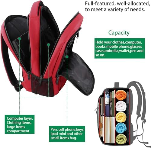 MATEIN Business Laptop Backpack  15 6 Inch Travel Laptop Bag Rucksack with USB Charging Port  Water Resistant Bag Daypack for Work College Computer Men Women Backpack  Black