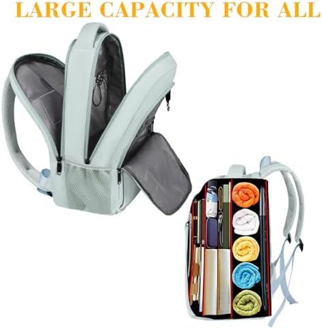 MATEIN Business Laptop Backpack  15 6 Inch Travel Laptop Bag Rucksack with USB Charging Port  Water Resistant Bag Daypack for Work College Computer Men Women Backpack  Black