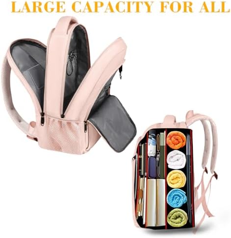 MATEIN Business Laptop Backpack  15 6 Inch Travel Laptop Bag Rucksack with USB Charging Port  Water Resistant Bag Daypack for Work College Computer Men Women Backpack  Black