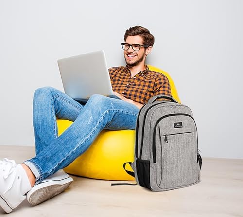 MATEIN Business Laptop Backpack  15 6 Inch Travel Laptop Bag Rucksack with USB Charging Port  Water Resistant Bag Daypack for Work College Computer Men Women Backpack  Black