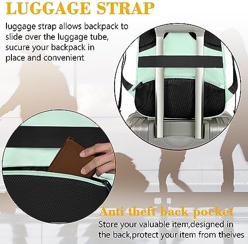 MATEIN Business Laptop Backpack  15 6 Inch Travel Laptop Bag Rucksack with USB Charging Port  Water Resistant Bag Daypack for Work College Computer Men Women Backpack  Black