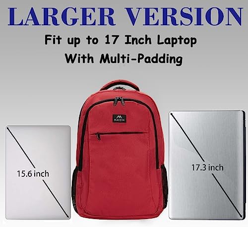 MATEIN Business Laptop Backpack  15 6 Inch Travel Laptop Bag Rucksack with USB Charging Port  Water Resistant Bag Daypack for Work College Computer Men Women Backpack  Black