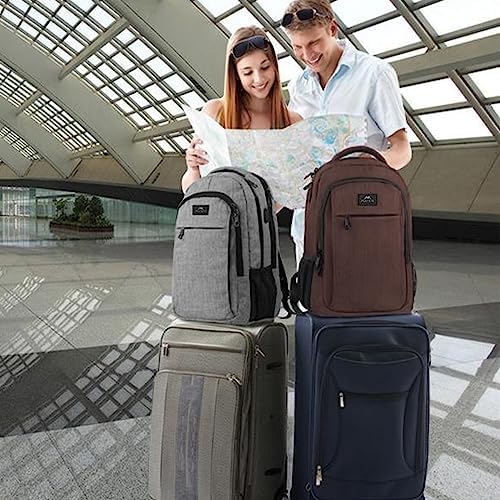 MATEIN Business Laptop Backpack  15 6 Inch Travel Laptop Bag Rucksack with USB Charging Port  Water Resistant Bag Daypack for Work College Computer Men Women Backpack  Black