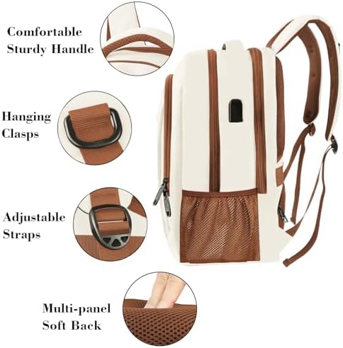 MATEIN Business Laptop Backpack  15 6 Inch Travel Laptop Bag Rucksack with USB Charging Port  Water Resistant Bag Daypack for Work College Computer Men Women Backpack  Black