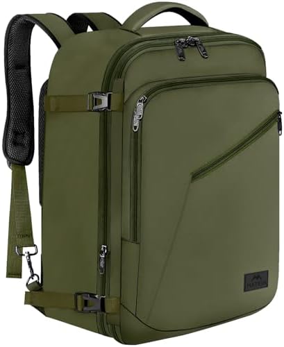 MATEIN Extra Large Mens Travel Backpack Carry on  Expandable Traveling Backpack for Men Airline Approved  Water Resistant Business Casual Daypack  Traveler Gift  Blue