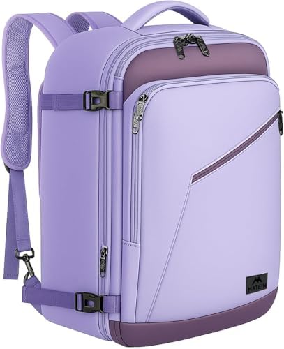 MATEIN Extra Large Mens Travel Backpack Carry on  Expandable Traveling Backpack for Men Airline Approved  Water Resistant Business Casual Daypack  Traveler Gift  Blue