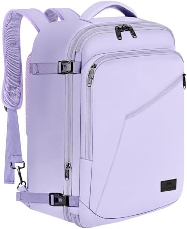 MATEIN Extra Large Mens Travel Backpack Carry on  Expandable Traveling Backpack for Men Airline Approved  Water Resistant Business Casual Daypack  Traveler Gift  Blue