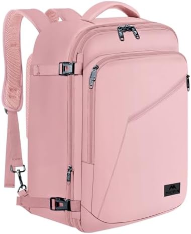 MATEIN Extra Large Mens Travel Backpack Carry on  Expandable Traveling Backpack for Men Airline Approved  Water Resistant Business Casual Daypack  Traveler Gift  Blue