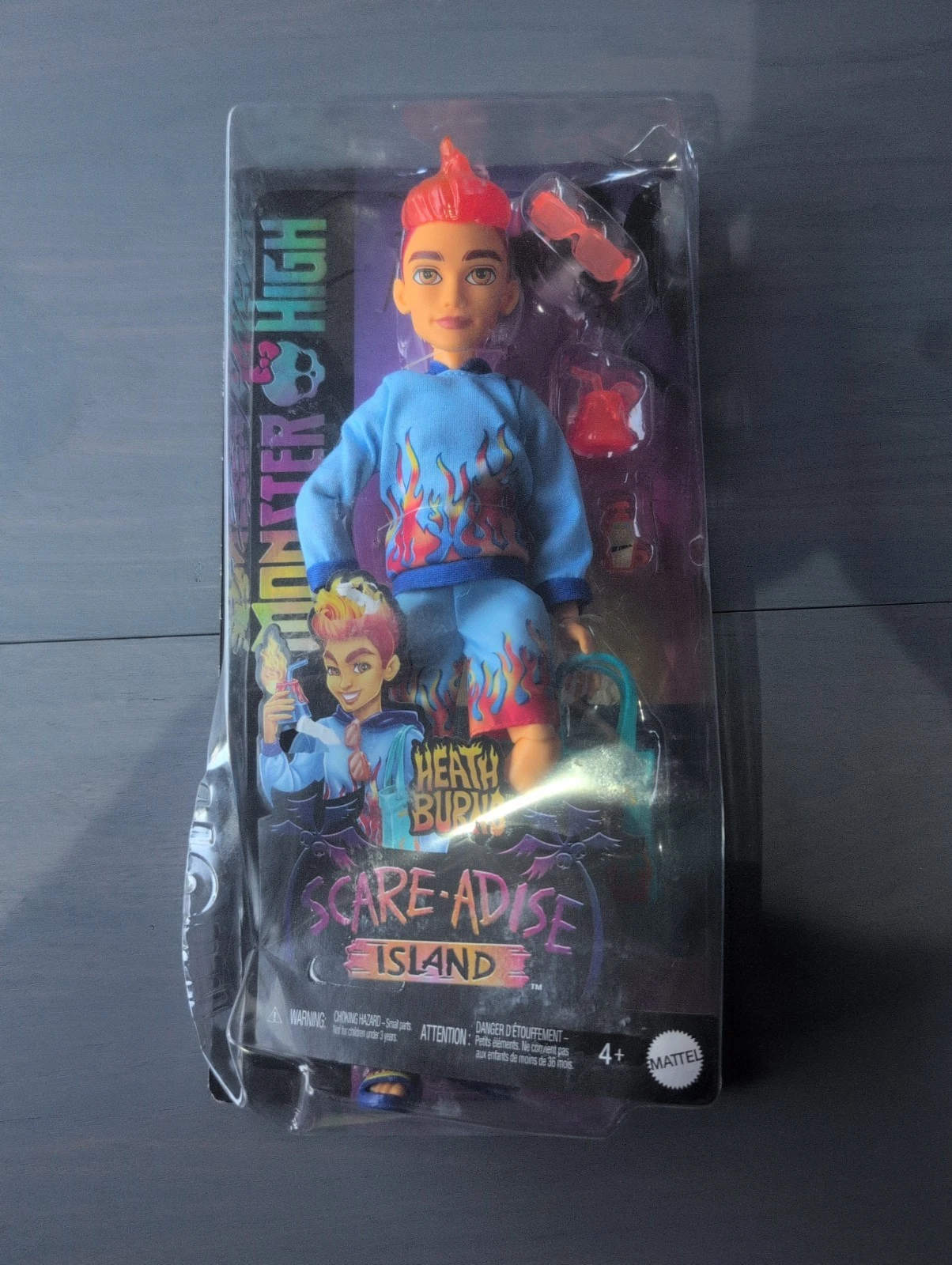 MATTEL Monster High HEATH BURNS Doll Scare Adise Island NIB W/Accessories READ