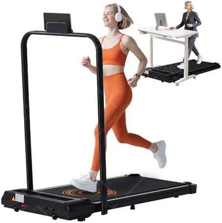MCRG Walking Pad Treadmill with Incline  2026 Upgrade Portable Walking pad Treadmill with Handle Bar  0 6 7 6MPH Small Treadmills Walking Pad for Home Small  3 5HP  350LBS