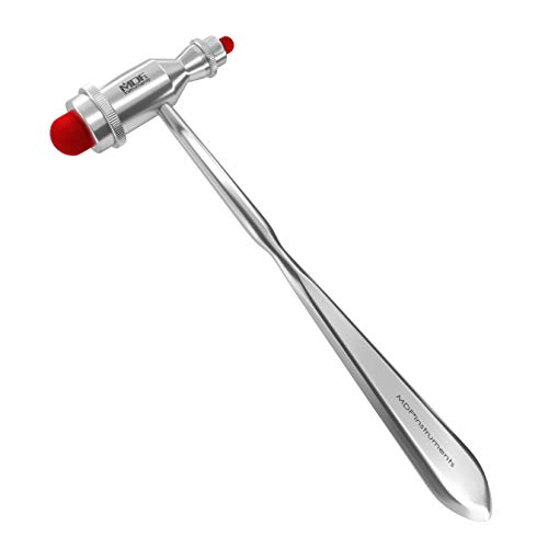 MDF Instruments  Tromner Neurological Reflex Hammer with Pointed tip Handle for cutaneous and Superficial responses   Free Parts for Life & Lifetime Warranty   Red  MDF555 02 