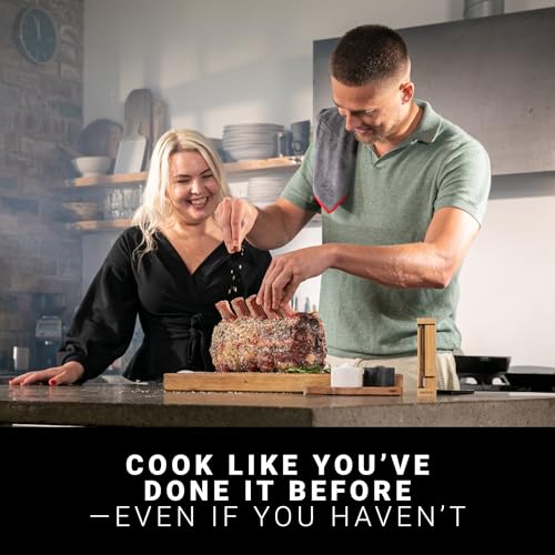 MEATER Pro  Smart Bluetooth Wireless Meat Thermometer Digital   1000 F Heat Resistance   Long Range   Certified Accuracy   BBQ  Oven  Grill  Smoker  Air Fryer  Deep Fryer