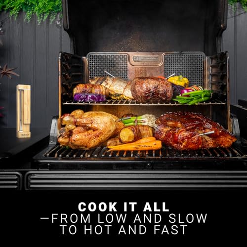 MEATER Pro  Smart Bluetooth Wireless Meat Thermometer Digital   1000 F Heat Resistance   Long Range   Certified Accuracy   BBQ  Oven  Grill  Smoker  Air Fryer  Deep Fryer