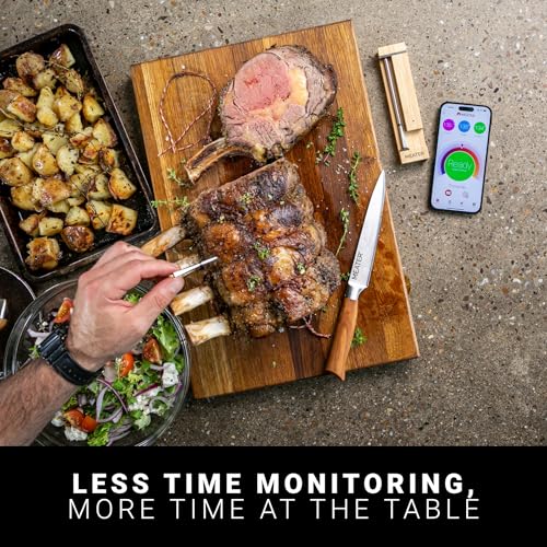 MEATER Pro  Smart Bluetooth Wireless Meat Thermometer Digital   1000 F Heat Resistance   Long Range   Certified Accuracy   BBQ  Oven  Grill  Smoker  Air Fryer  Deep Fryer