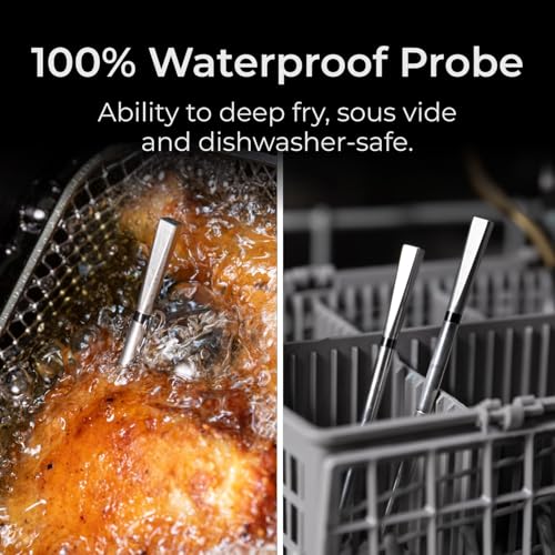 MEATER Pro  Smart Bluetooth Wireless Meat Thermometer Digital   1000 F Heat Resistance   Long Range   Certified Accuracy   BBQ  Oven  Grill  Smoker  Air Fryer  Deep Fryer