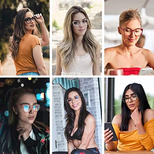 MEETSUN Blue Light Blocking Glasses for Women Anti Eyestrain Filter Blue Ray Oversized Computer Game Glasse