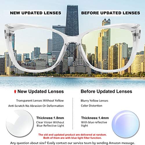 MEETSUN Blue Light Blocking Glasses for Women Anti Eyestrain Filter Blue Ray Oversized Computer Game Glasse