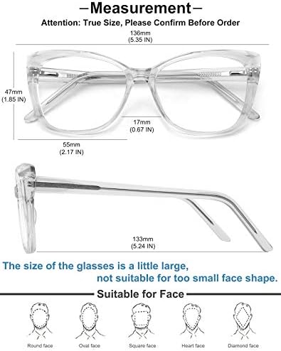 MEETSUN Blue Light Blocking Glasses for Women Anti Eyestrain Filter Blue Ray Oversized Computer Game Glasse