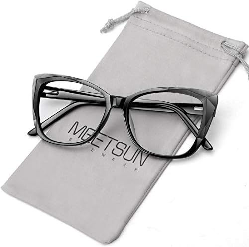 MEETSUN Blue Light Blocking Glasses for Women Anti Eyestrain Filter Blue Ray Oversized Computer Game Glasse