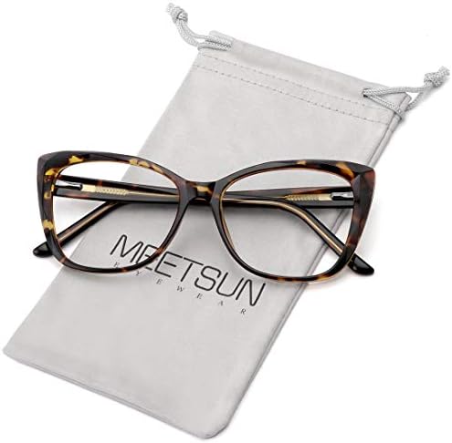 MEETSUN Blue Light Blocking Glasses for Women Anti Eyestrain Filter Blue Ray Oversized Computer Game Glasse