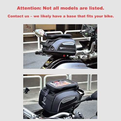 MENAT Motorcycle Tank Bag with Anti Theft Quick Lock Base  5 8L Expandable Storage  Phone Pocket  Rain Cover   For Most SUZUKI Bike  FS  GIXXER SF250 /250 155/150
