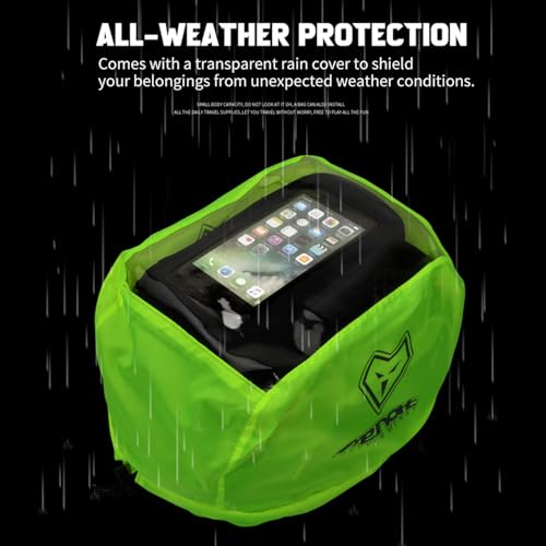 MENAT Motorcycle Tank Bag with Anti Theft Quick Lock Base  5 8L Expandable Storage  Phone Pocket  Rain Cover   For Most SUZUKI Bike  FS  GIXXER SF250 /250 155/150