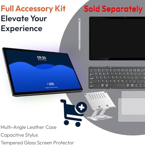 MESWAO 15 6 Inch Android 14 Tablet  2025 Large Tablet with1080 IPS HD Display Big Screen  8 Core  6GB 128GB  Support 1TB TF Card  12000mAh Long Lasting Battery for Movie/Work Space Gray