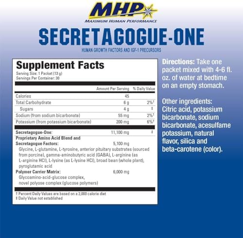 MHP Secretagogue Clinical Strength Gold  Orange  30 Count