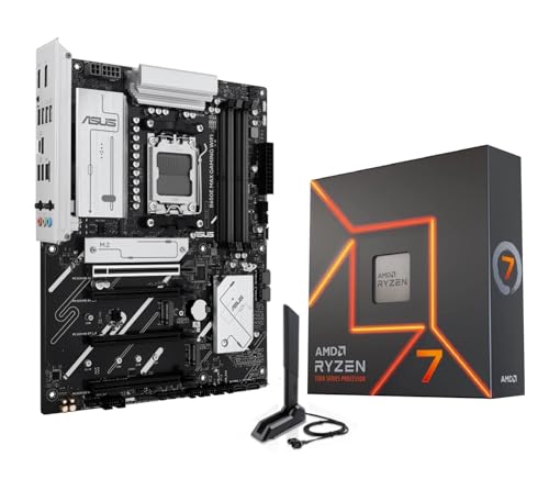 MICRO CENTER AMD Ryzen 7 7700X CPU Processor Bundle with ASUS B650E MAX Gaming WiFi AM5 ATX Motherboard  DDR5  PCIe 5 0  3X M 2  Wi Fi 6E 