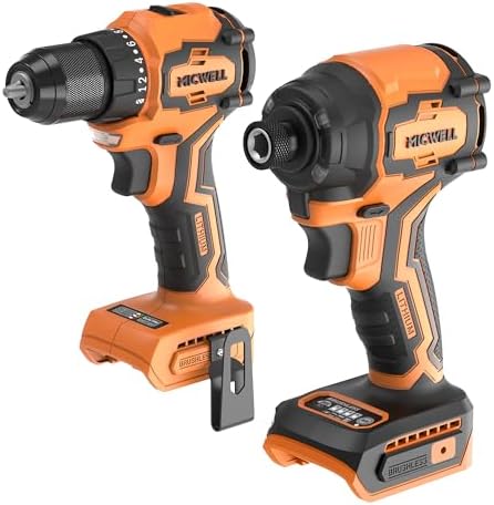 MICWELL Cordless Impact Driver  Tool Only  Compatible with Dewalt 20V Max Battery  Up to 2300 In lbs Brushless 1/4 Impact Driver  4 Speed Lightweight with Tool Bag  LED Light