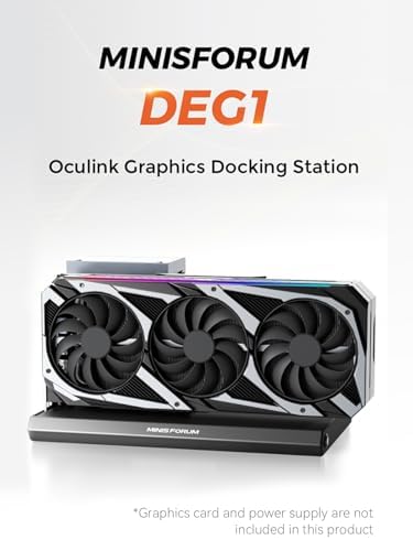 MINISFORUM DEG1 Docking Station PCIEx16 PCIE4 0x4  with Force Power On  Support ATX/SFX Power Supply