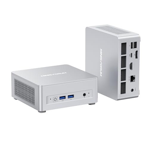 MINISFORUM DeskMini UM870 Slim Mini PC AMD Ryzen 7 8745H Barebone Version Small PC  HDMI/DP/USB4 Outputs  2 5G LAN  WiFi 6E  BT5  4xUSB Port AMD Radeon 780M Graphics Small Form Factor