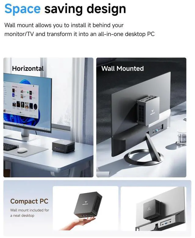 MINISFORUM DeskMini UM690L Slim Mini PC AMD Ryzen 9 6900HX Small PC  32GB LPDDR5 RAM 1TB PCIe4 0 SSD  HDMI/DP/USB4 Outputs  2 5G LAN  WiFi 6E  4xUSB Port AMD Radeon 680M Graphics Small Form Factor