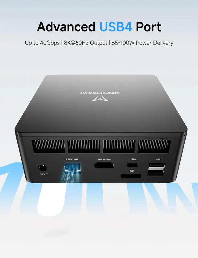 MINISFORUM DeskMini UM690L Slim Mini PC AMD Ryzen 9 6900HX Small PC  32GB LPDDR5 RAM 1TB PCIe4 0 SSD  HDMI/DP/USB4 Outputs  2 5G LAN  WiFi 6E  4xUSB Port AMD Radeon 680M Graphics Small Form Factor